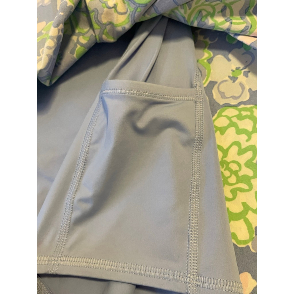 Lilly Pulitzer Luxletic Skort Size 2 Blue Green Floral Pleated Golf Tennis Skirt - Picture 5 of 8